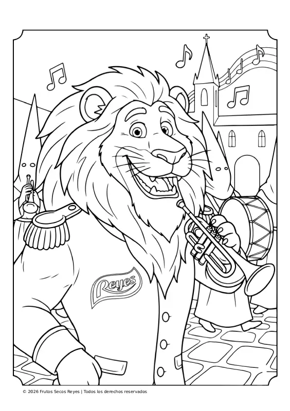 Colorea la musica en Semana Santa en Frutos Secos Reyes